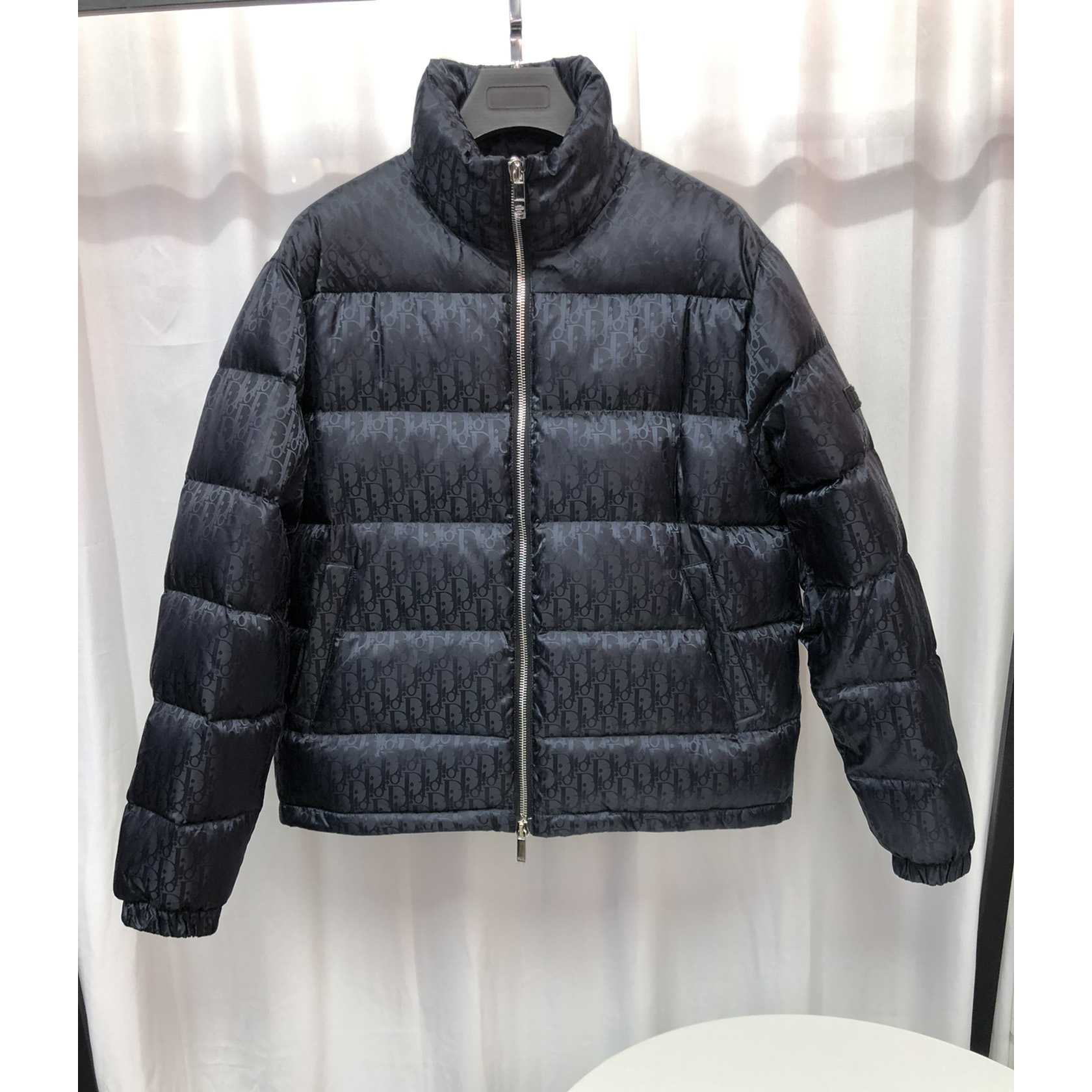 Dior Oblique Print Down Puffer Jacket - PerfectKickZ