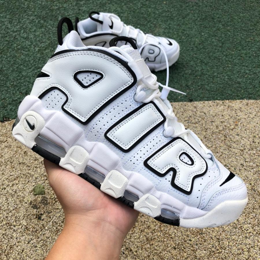 Nike Air More Uptempo White Black Sneaker    917593-100 - PerfectKickZ