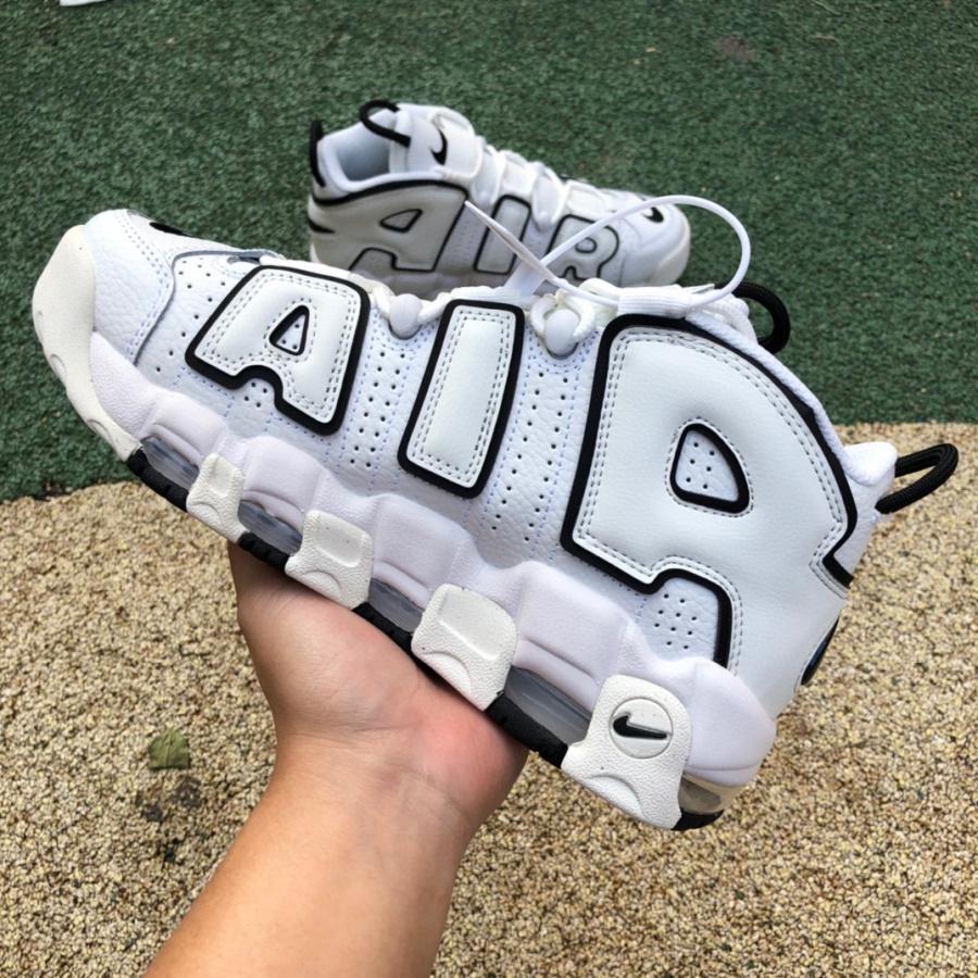 Nike Air More Uptempo White Black Sneaker    917593-100 - PerfectKickZ