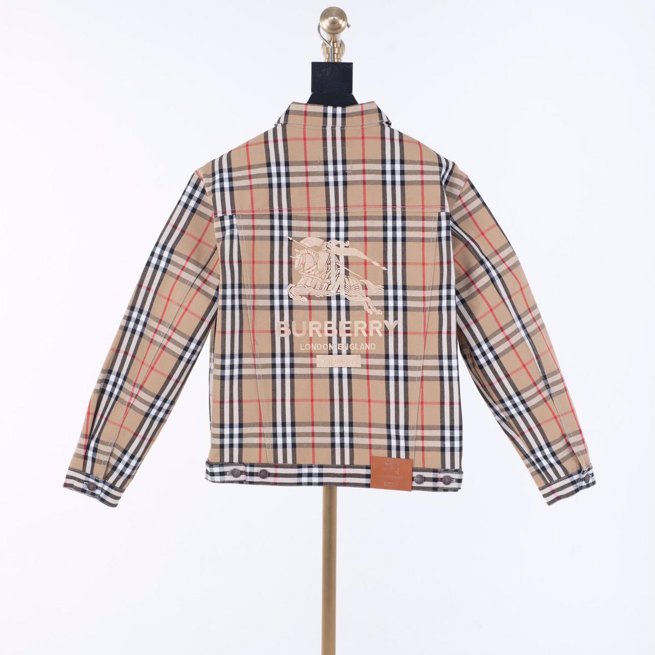 Burberry x Supreme Denim Trucker Jacket - PerfectKickZ