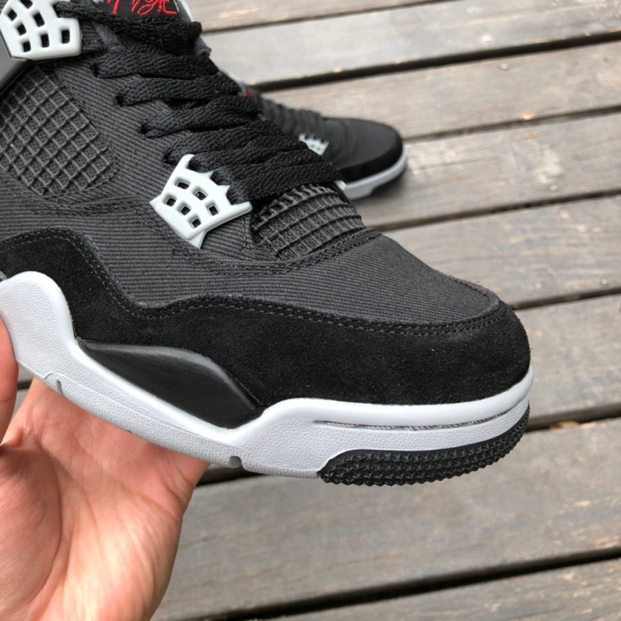 Air Jordan 4 Retro "Black Canvas" Sneakers      DH7138-006 - 