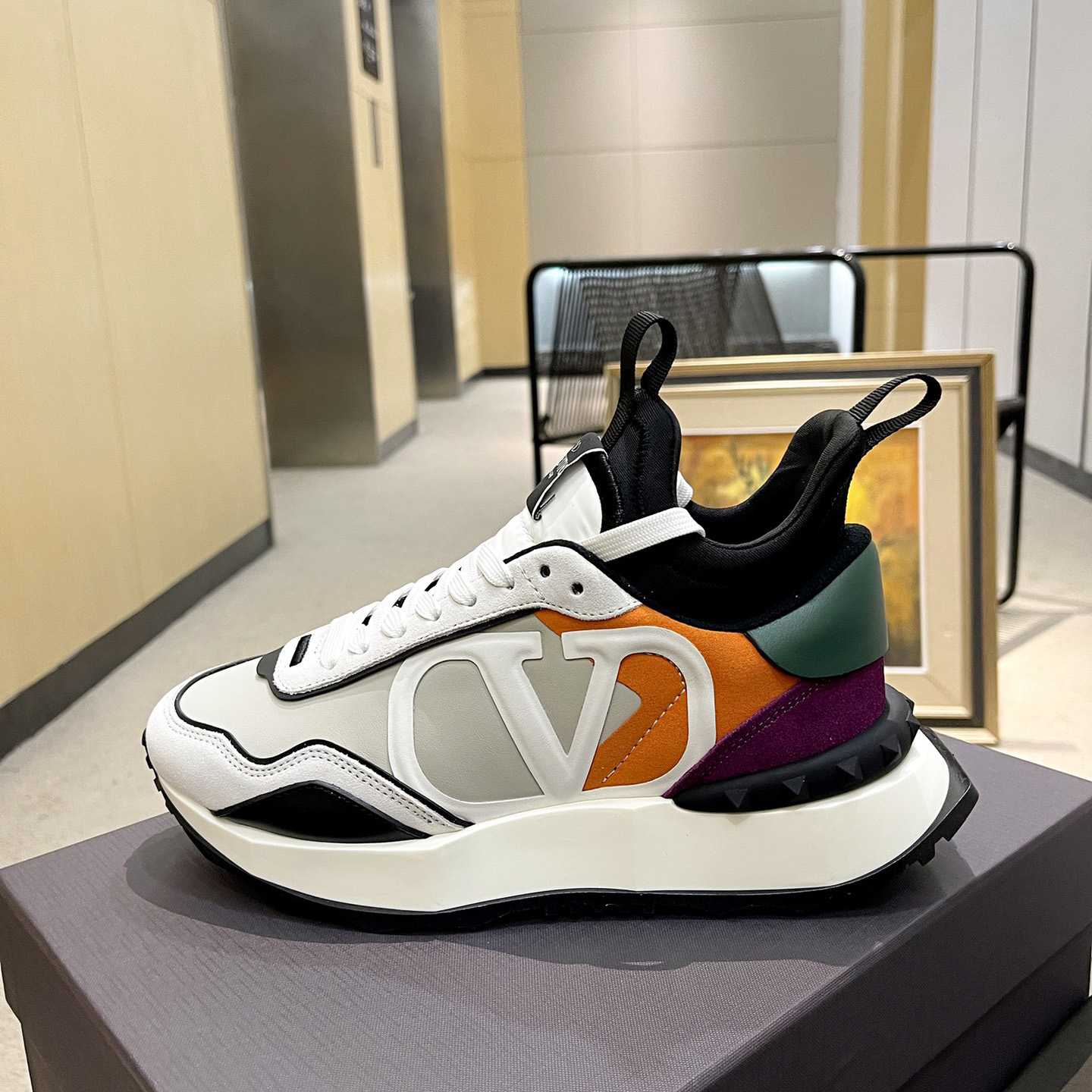Valenti Netrunner Fabric And Suede Sneaker - PerfectKickZ