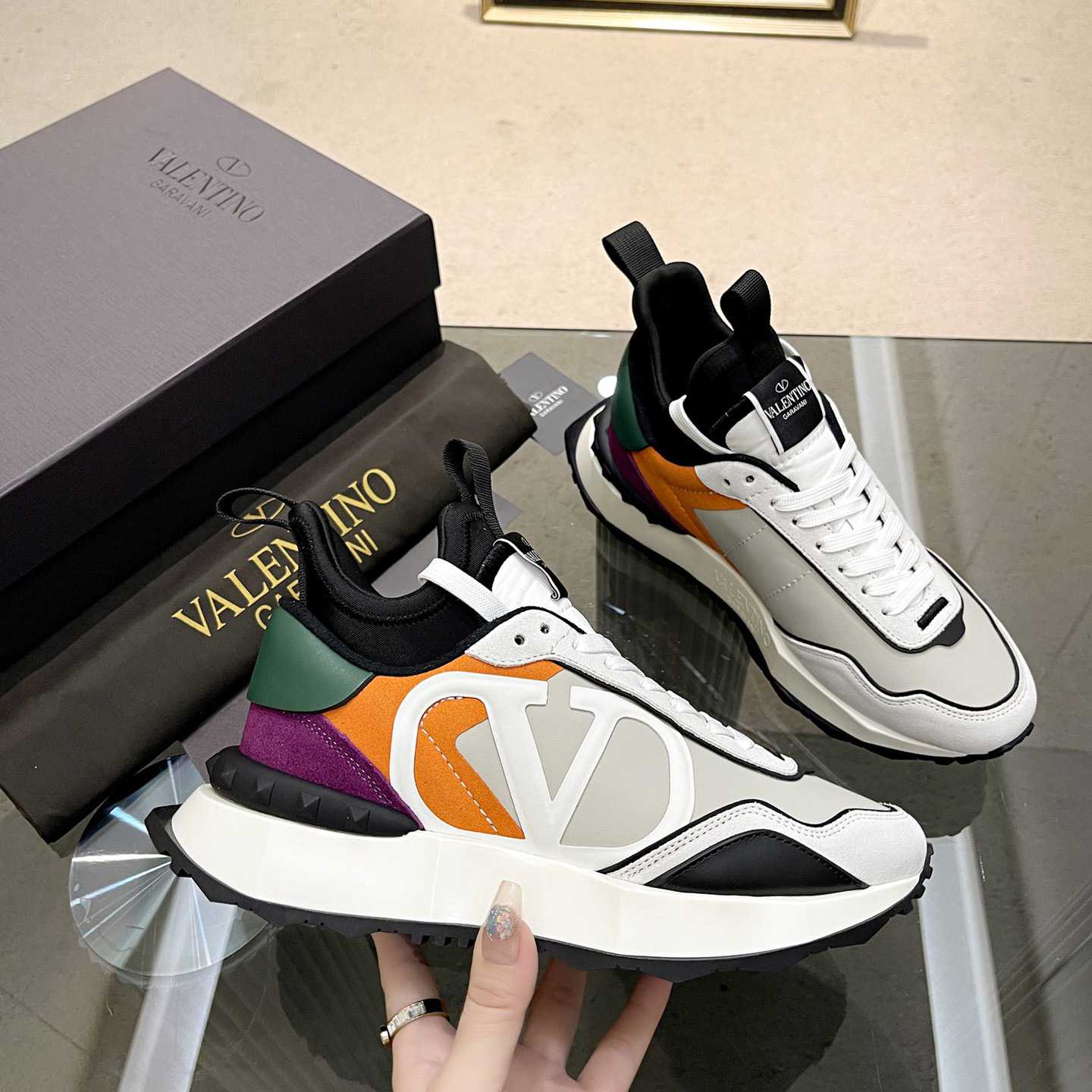 Valenti Netrunner Fabric And Suede Sneaker - PerfectKickZ