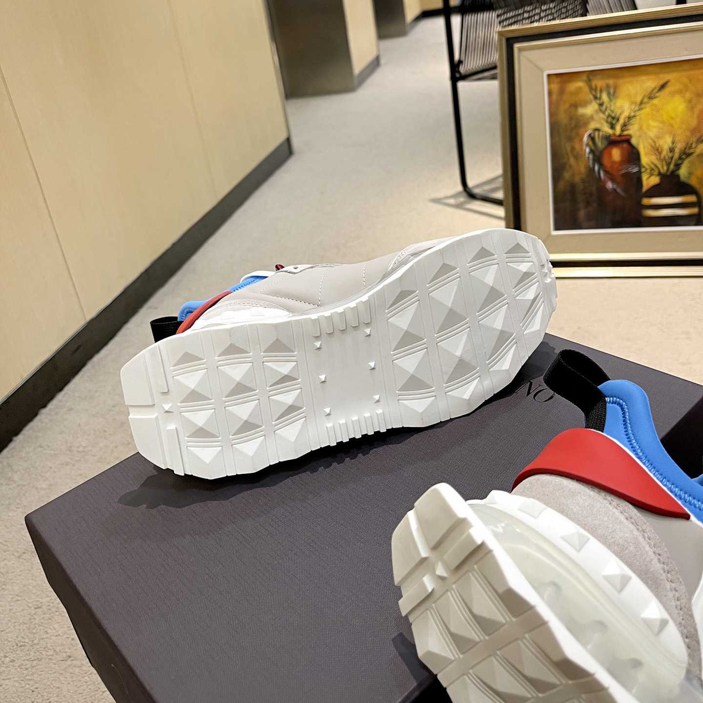 Valenti  Netrunner Fabric And Suede Sneaker - PerfectKickZ