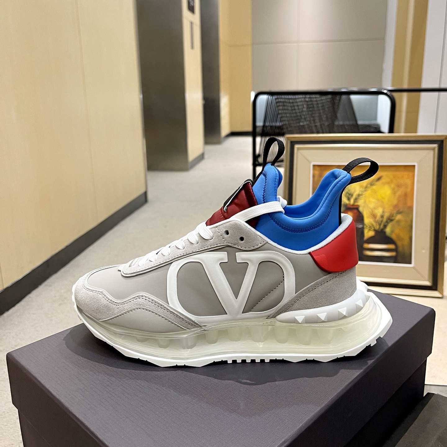 Valenti  Netrunner Fabric And Suede Sneaker - PerfectKickZ