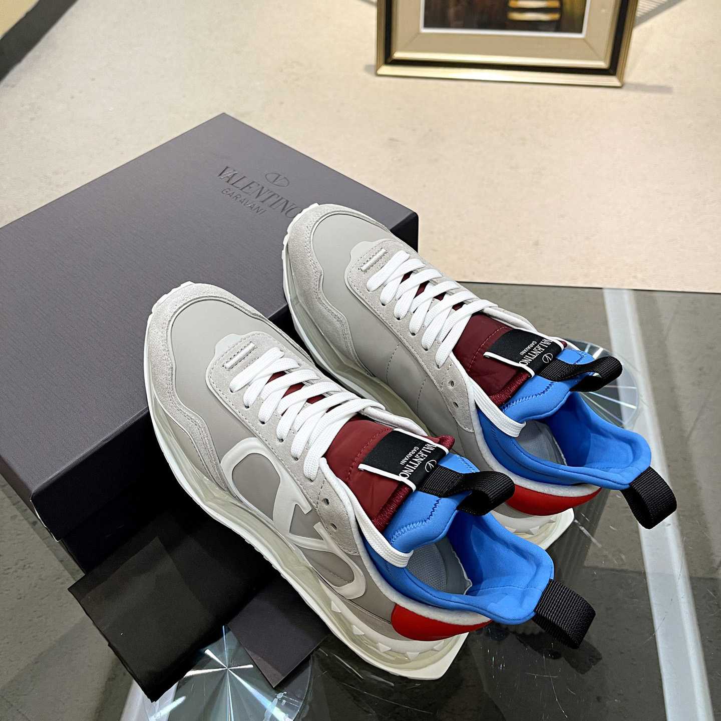Valenti  Netrunner Fabric And Suede Sneaker - PerfectKickZ