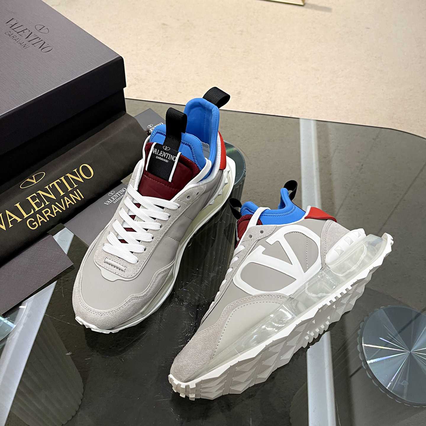 Valenti  Netrunner Fabric And Suede Sneaker - 
