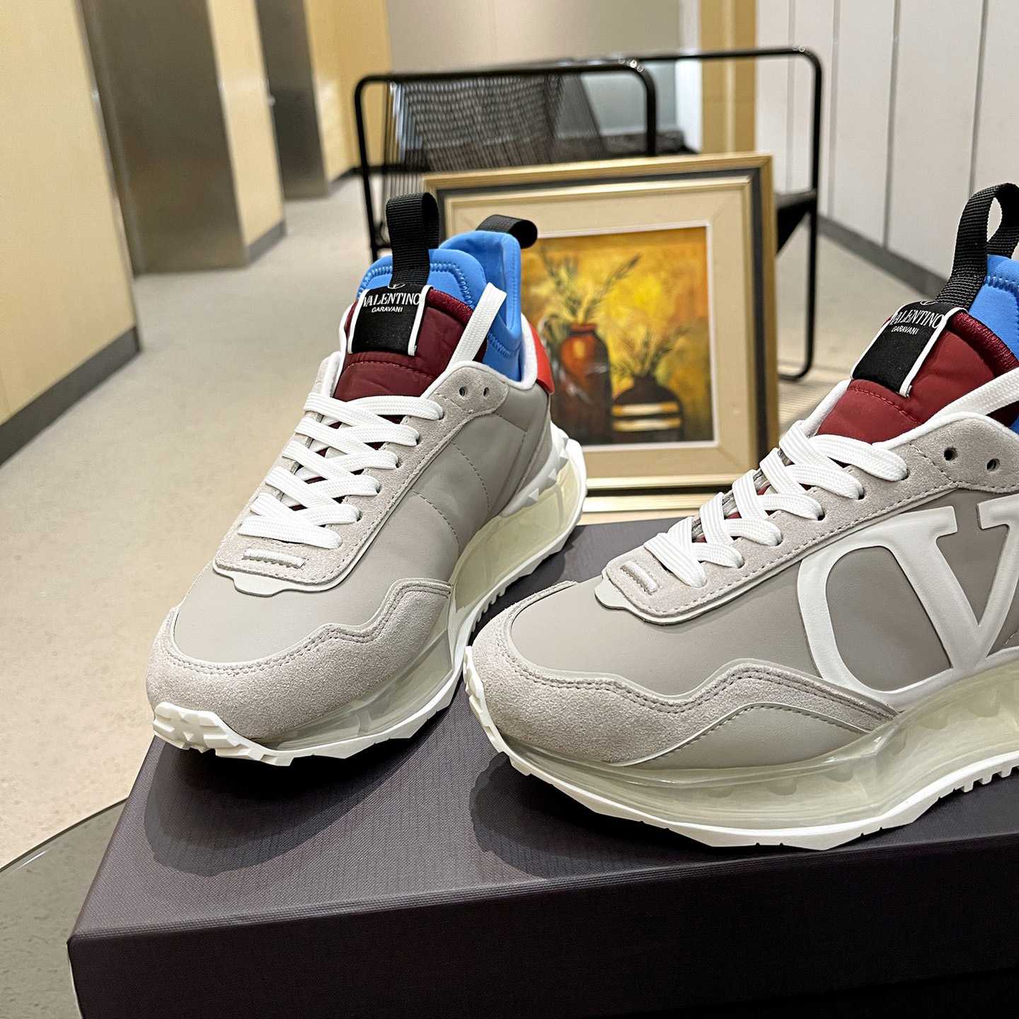 Valenti  Netrunner Fabric And Suede Sneaker - 