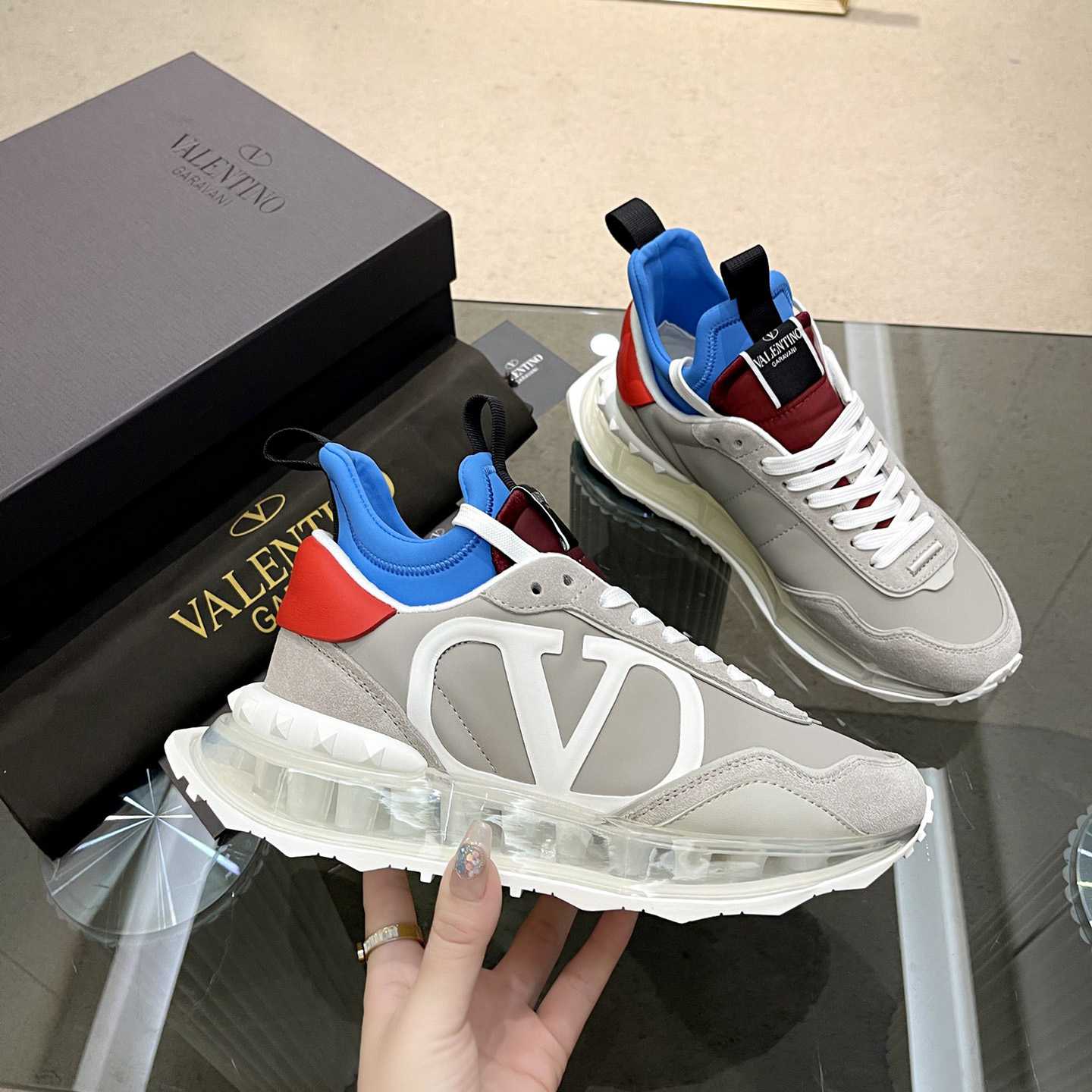 Valenti  Netrunner Fabric And Suede Sneaker - PerfectKickZ