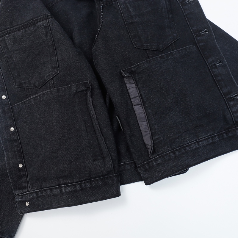 Balenciaga Hand Drawn BB Icon Oversized Jacket In Black - PerfectKickZ