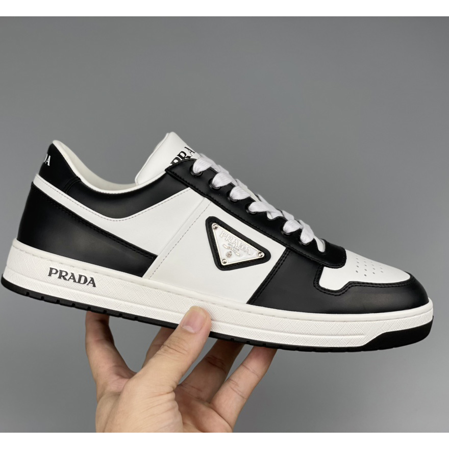 Prada Downtown Leather Sneakers - PerfectKickZ