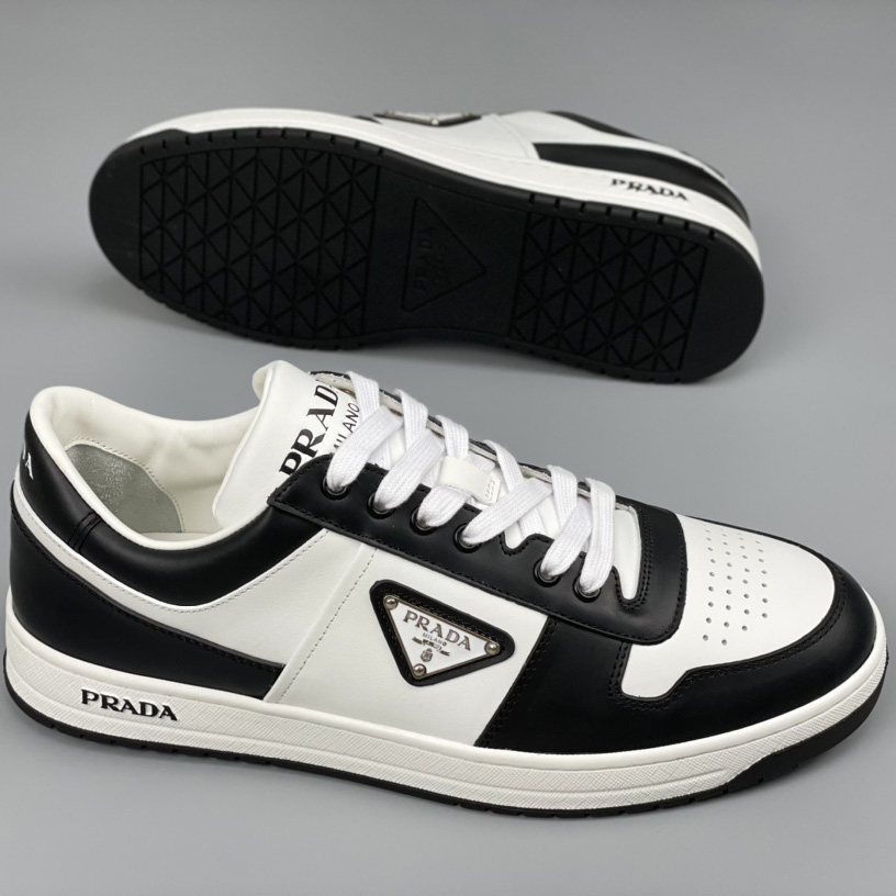 Prada Downtown Leather Sneakers - PerfectKickZ