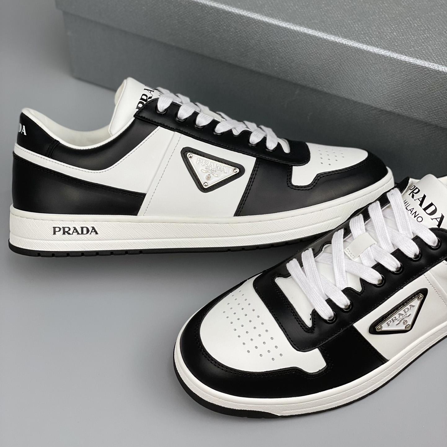 Prada Downtown Leather Sneakers - PerfectKickZ