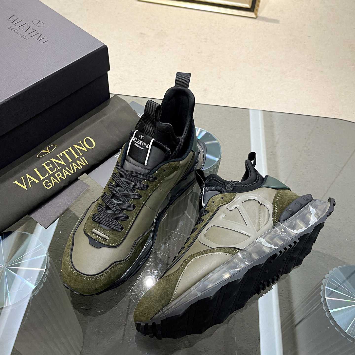 Valenti Netrunner Fabric And Suede Sneaker - PerfectKickZ