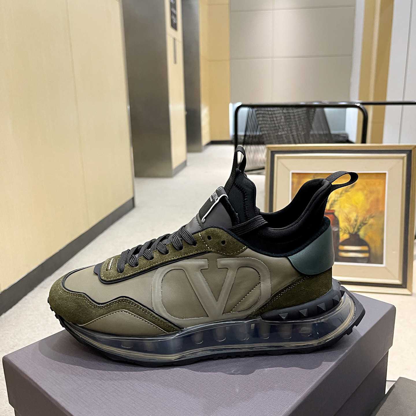 Valenti Netrunner Fabric And Suede Sneaker - PerfectKickZ