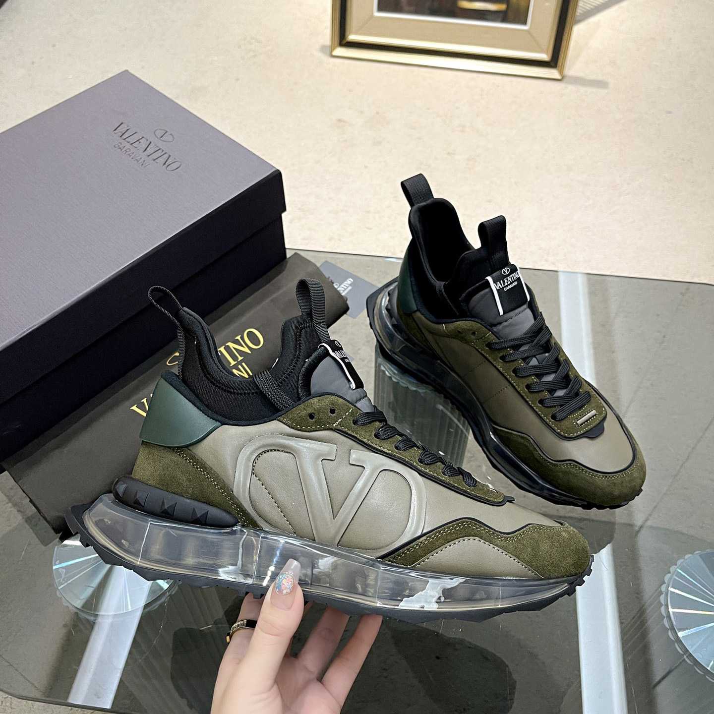 Valenti Netrunner Fabric And Suede Sneaker - PerfectKickZ