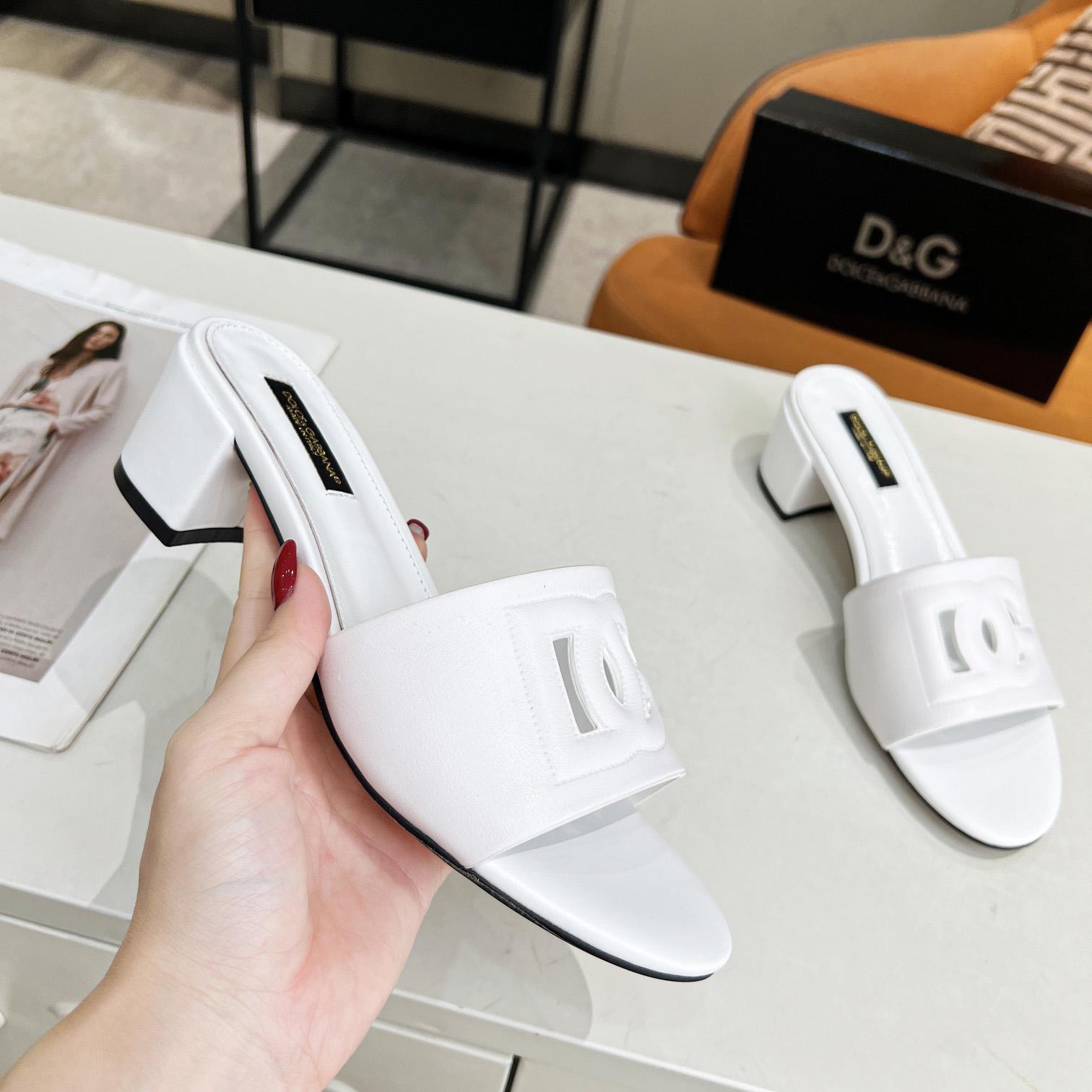 Dolce & Gabbana Calfskin Mules With DG Millennials Logo - PerfectKickZ