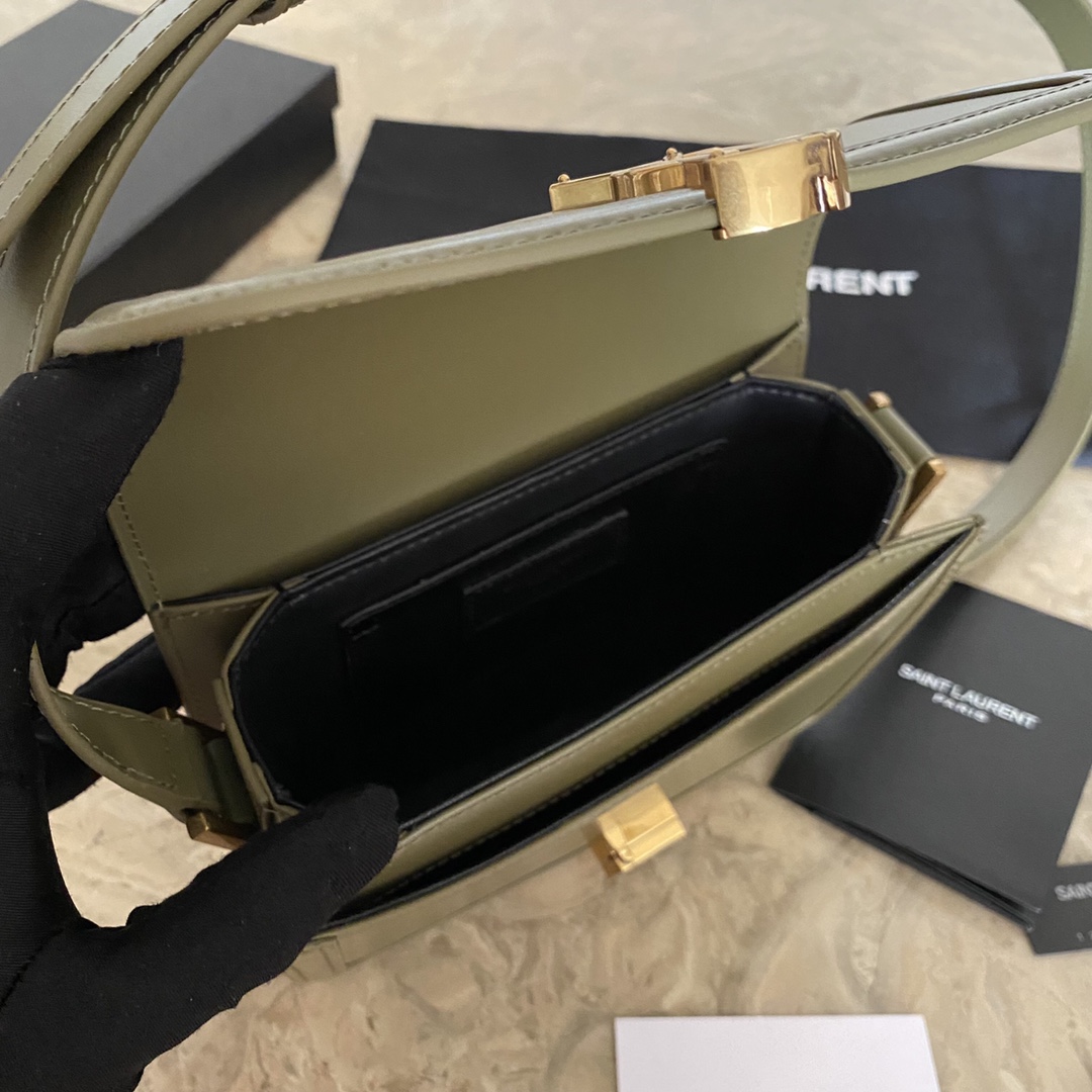 Saint Laurent Solferino Small Satchel In Box Saint Laurent Leather(19-13-5cm) - 