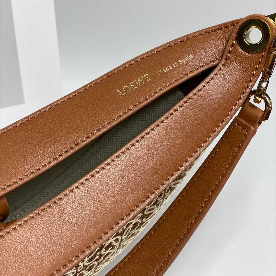 Loewe Small Loewe Luna Bag In Anagram Jacquard And Classic Calfskin(30-12-6cm) - PerfectKickZ