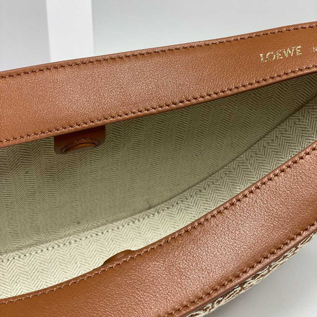 Loewe Small Loewe Luna Bag In Anagram Jacquard And Classic Calfskin(30-12-6cm) - PerfectKickZ