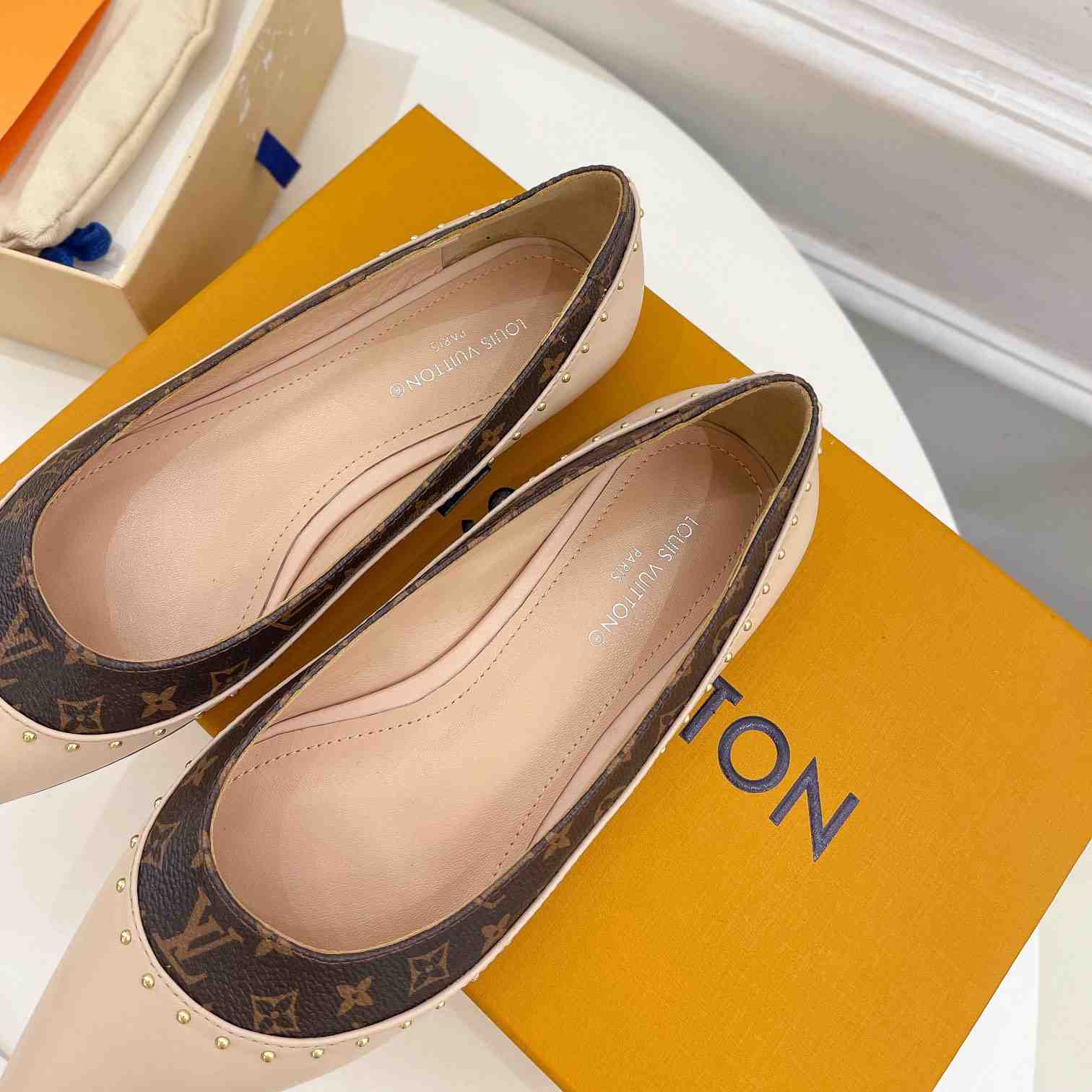 Louis Vuitton Signature Flat Ballerina    - PerfectKickZ