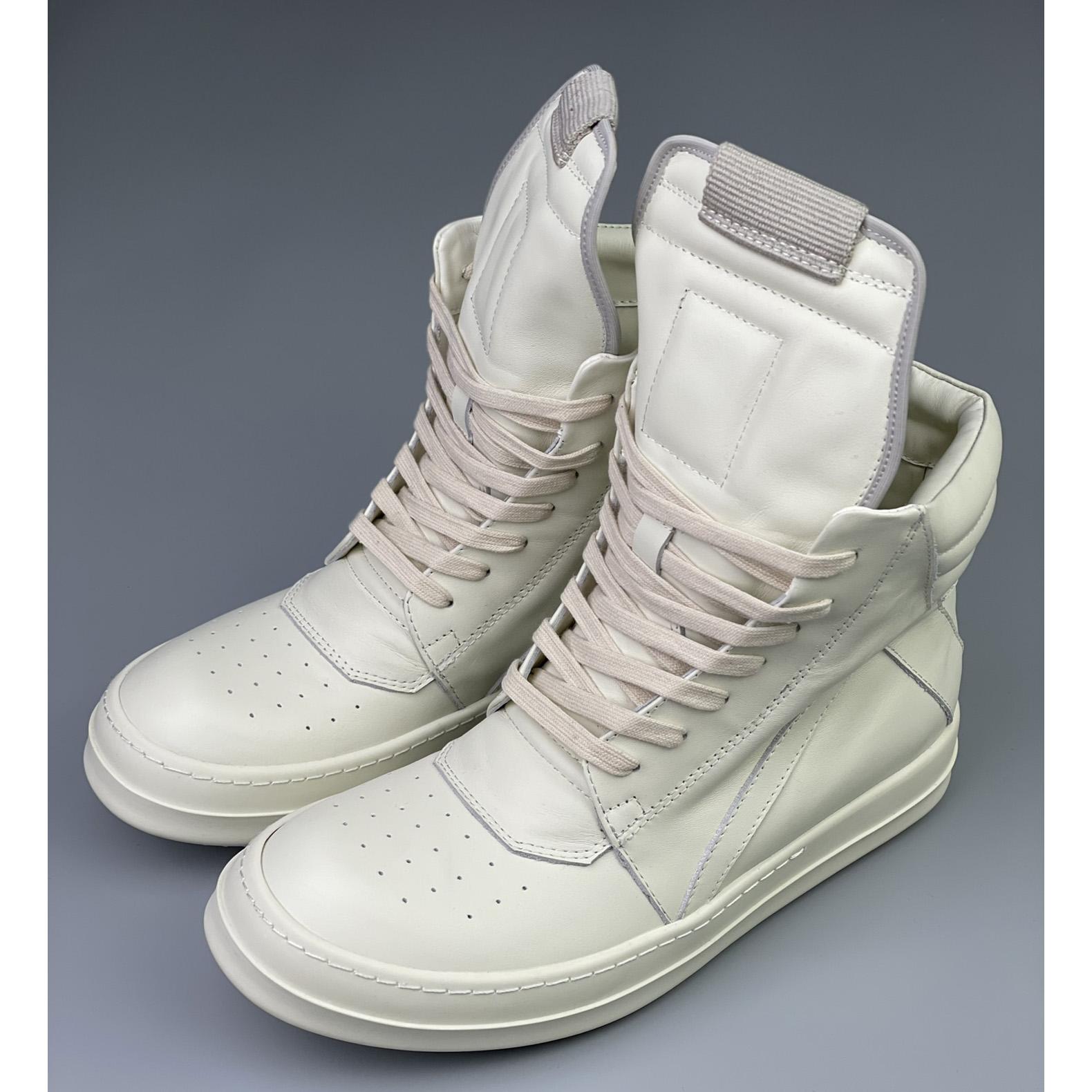 Rick Owens Geobasket High Top Sneakers - PerfectKickZ