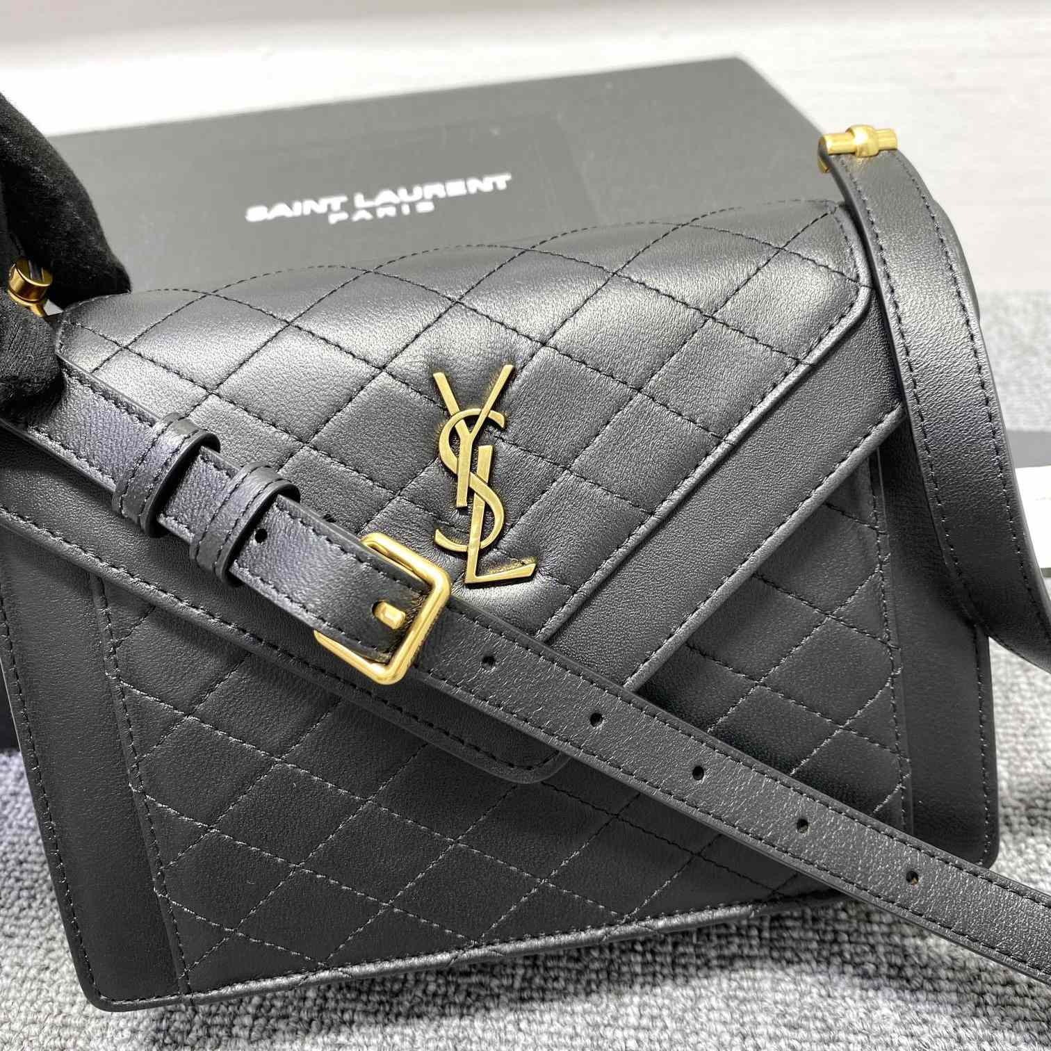 Saint Laurent Gaby Mini Satchel In Quilted Lambskin - PerfectKickZ