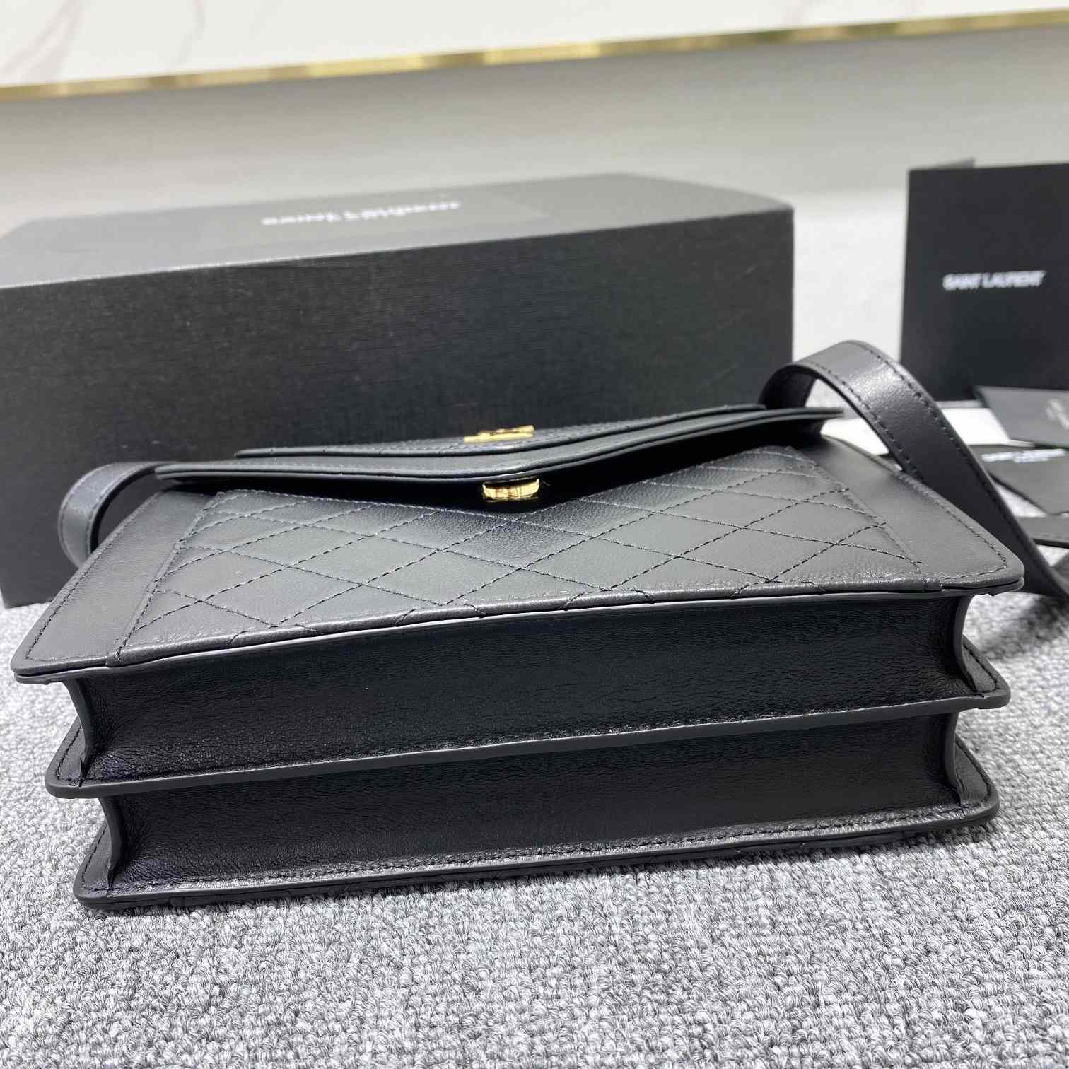 Saint Laurent Gaby Mini Satchel In Quilted Lambskin - PerfectKickZ