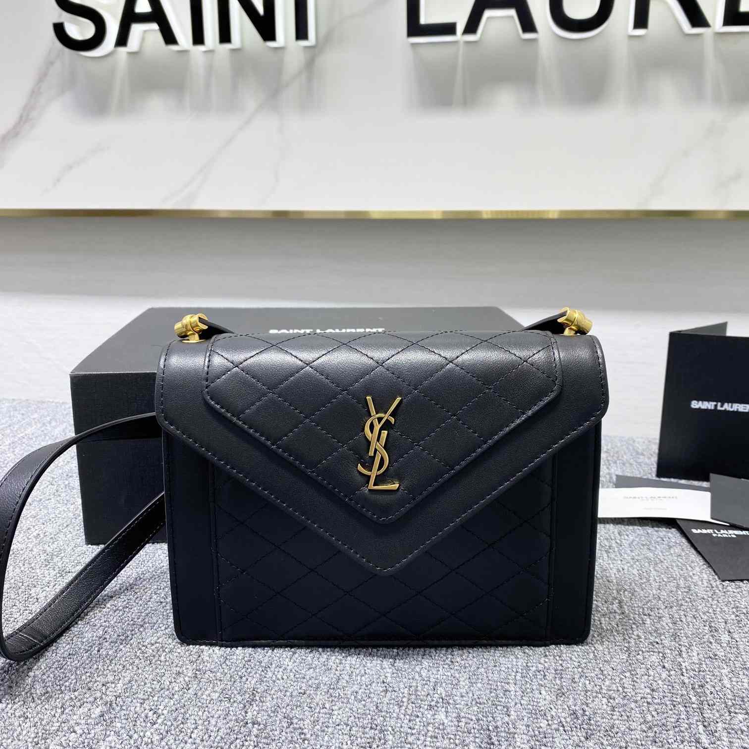 Saint Laurent Gaby Mini Satchel In Quilted Lambskin - PerfectKickZ