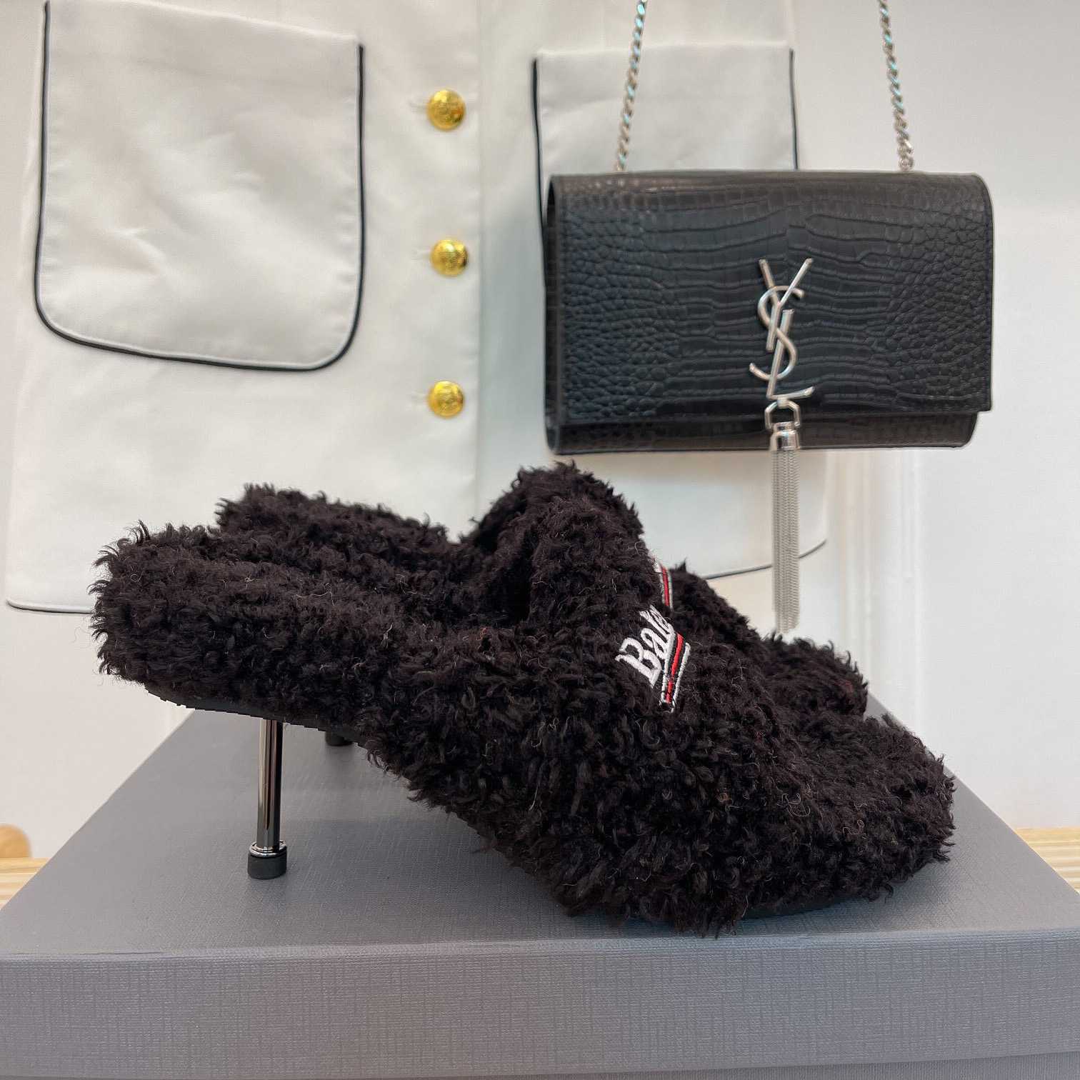 Balenciaga Furry Sandals - PerfectKickZ