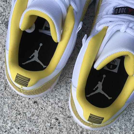 Air Jordan 11 Low “Yellow Snakeskin” Sneakers     Ah7860-107 - PerfectKickZ