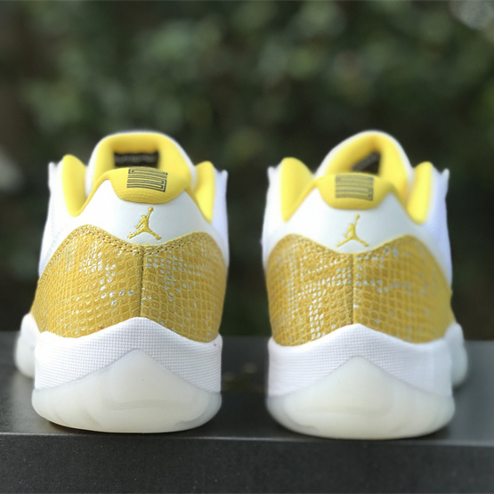 Air Jordan 11 Low “Yellow Snakeskin” Sneakers     Ah7860-107 - PerfectKickZ
