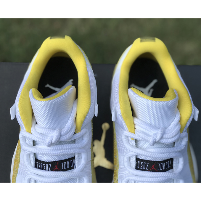 Air Jordan 11 Low “Yellow Snakeskin” Sneakers     Ah7860-107 - PerfectKickZ
