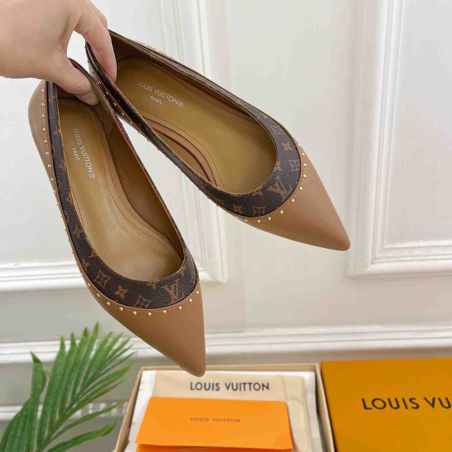 Louis Vuitton Signature Flat Ballerina    - PerfectKickZ