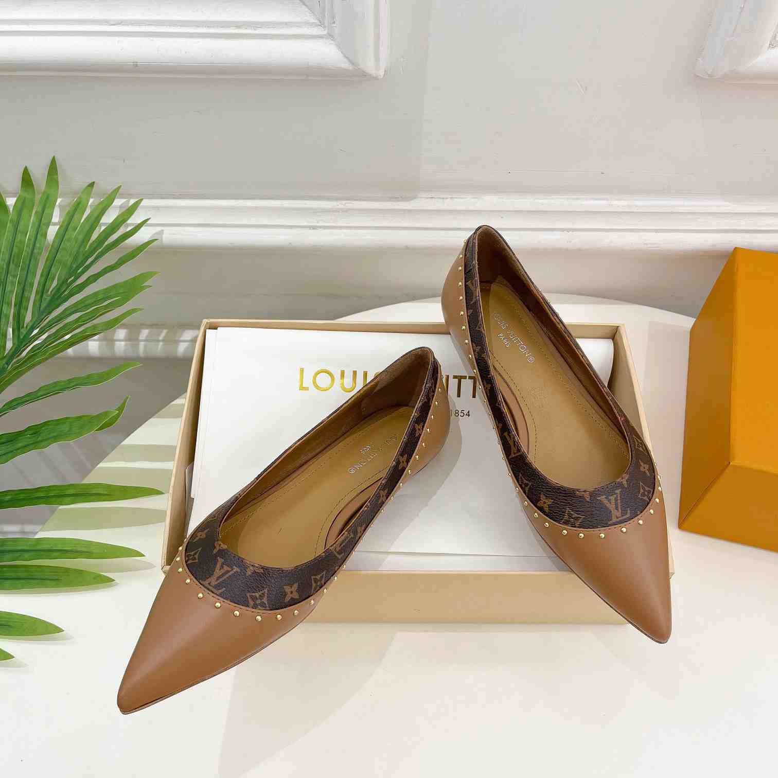 Louis Vuitton Signature Flat Ballerina    - PerfectKickZ