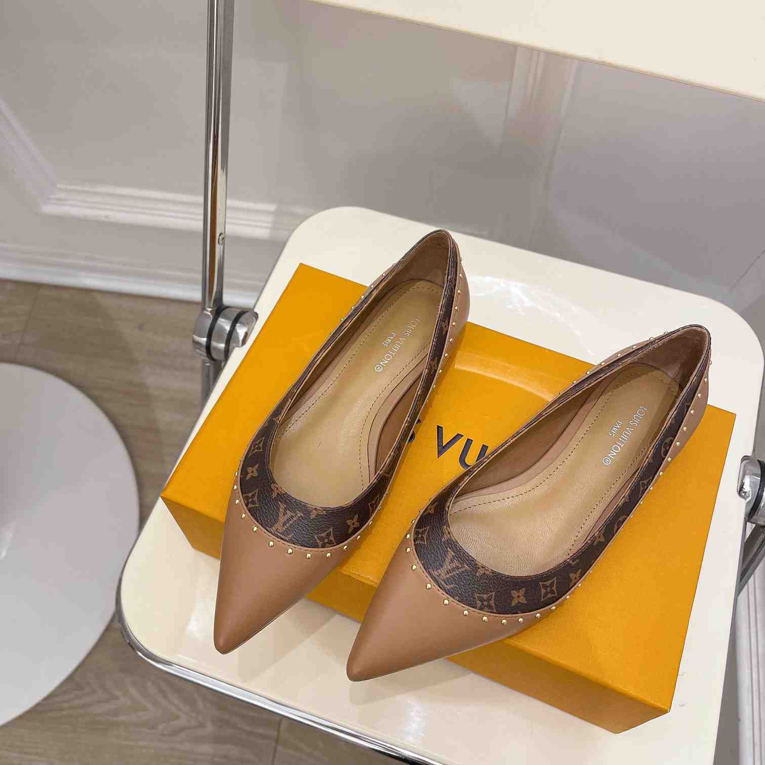 Louis Vuitton Signature Flat Ballerina    - PerfectKickZ