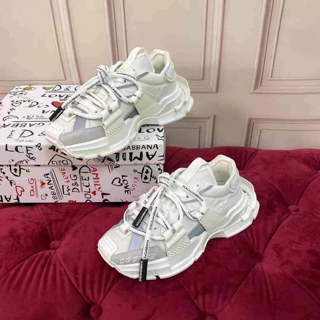 Dolce & Gabbana Mixed-Material Space Sneakers - PerfectKickZ