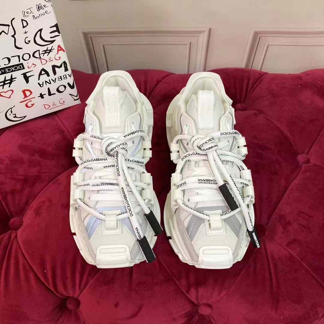 Dolce & Gabbana Mixed-Material Space Sneakers - PerfectKickZ