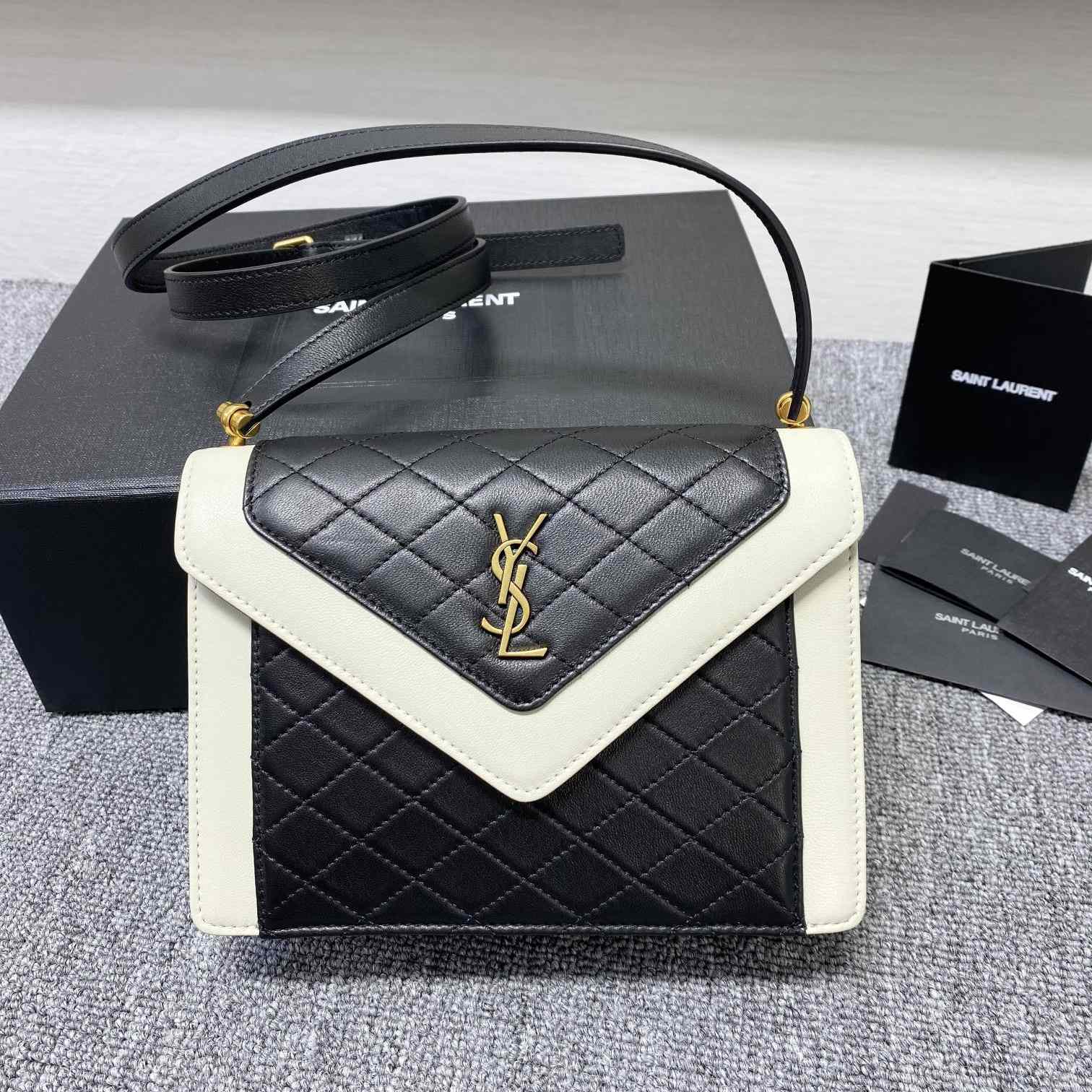 Saint Laurent Gaby Mini Satchel In Quilted Lambskin - PerfectKickZ