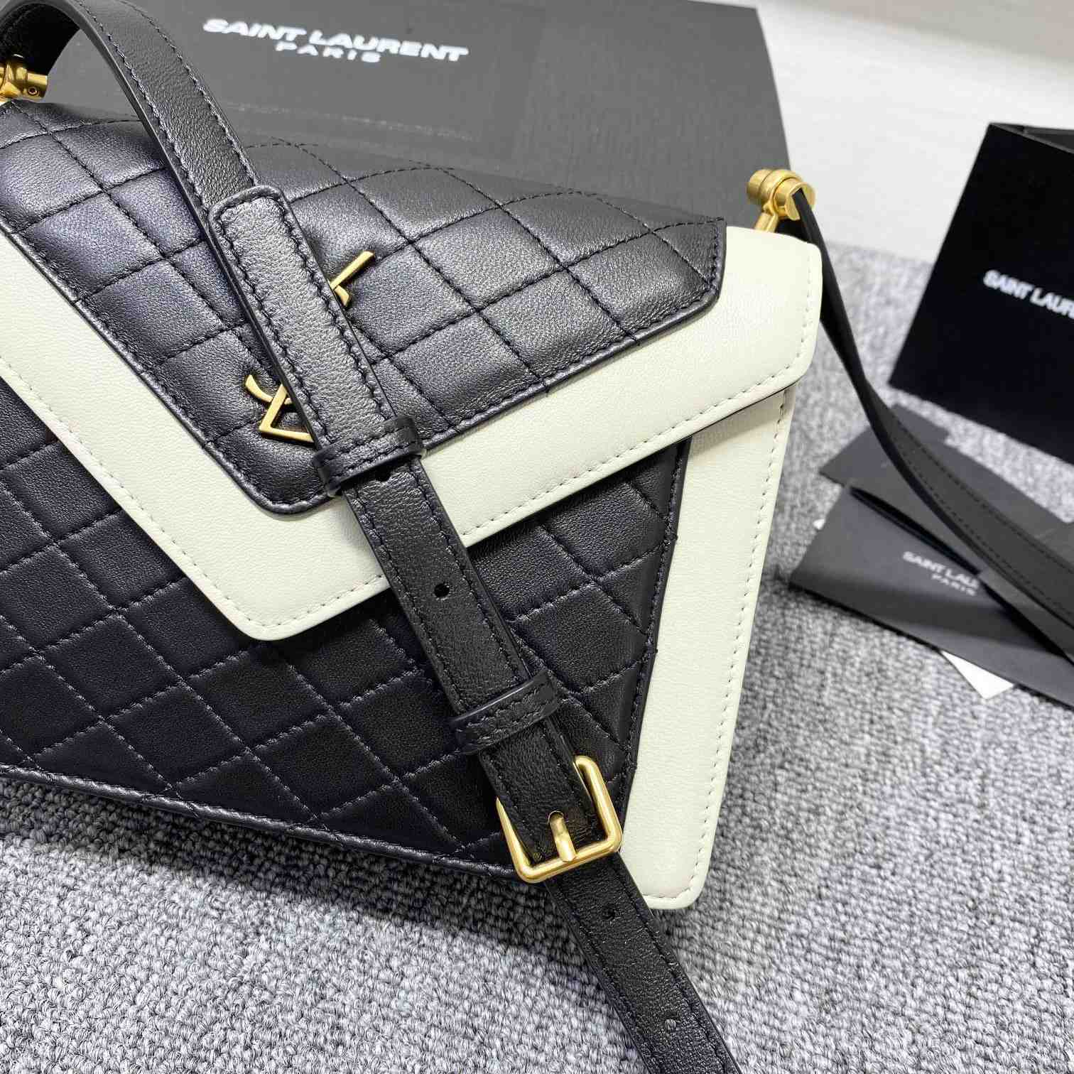 Saint Laurent Gaby Mini Satchel In Quilted Lambskin - PerfectKickZ