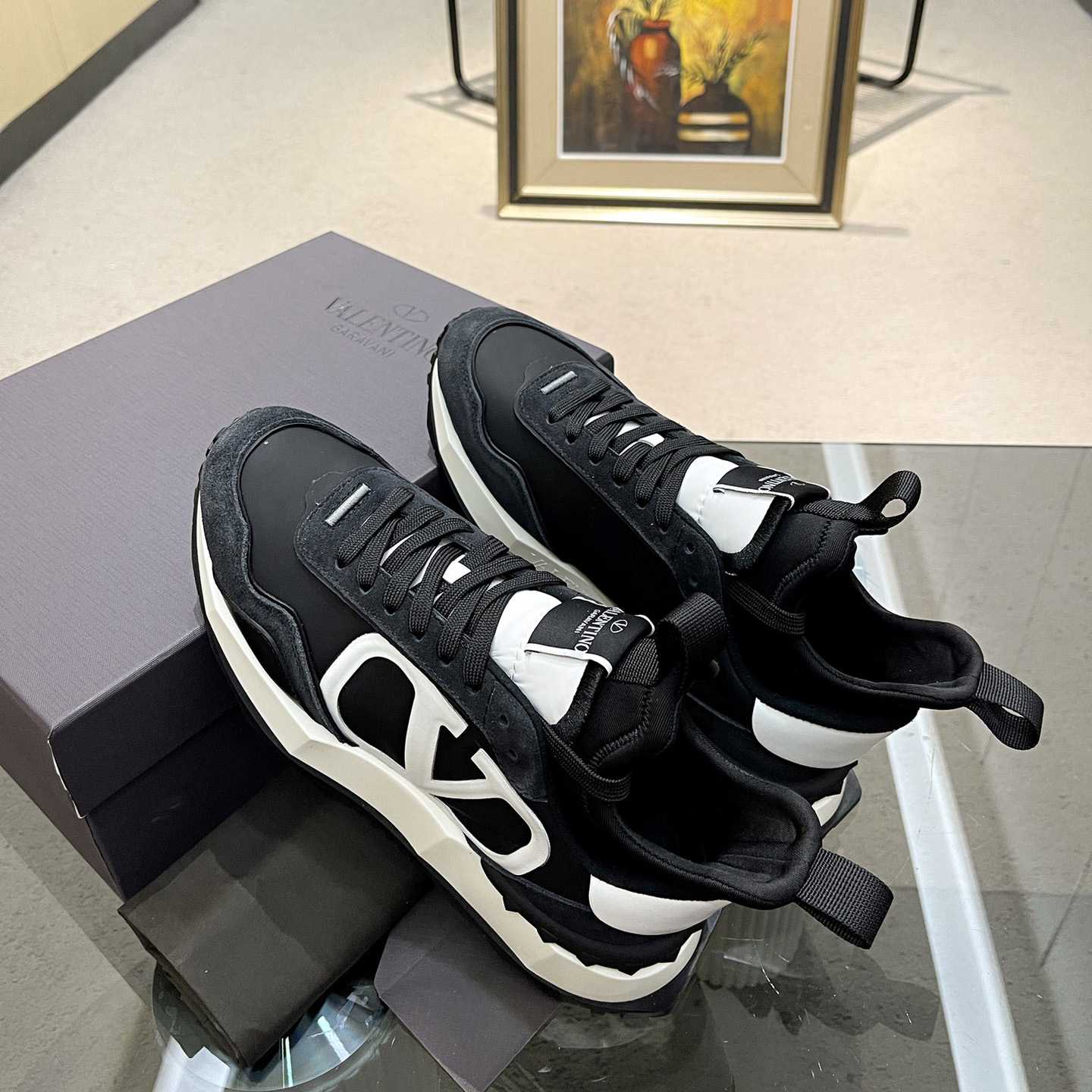 Valenti Netrunner Fabric And Suede Sneaker - PerfectKickZ