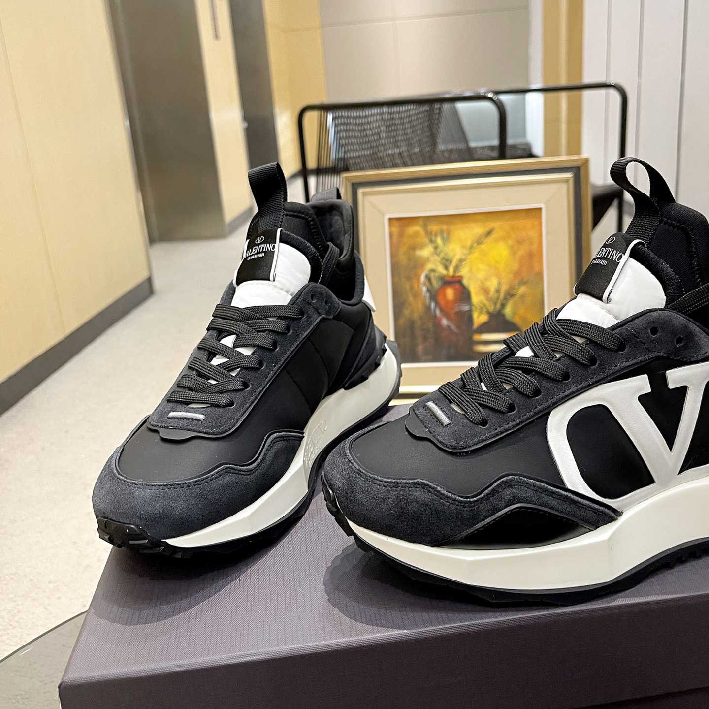 Valenti Netrunner Fabric And Suede Sneaker - PerfectKickZ