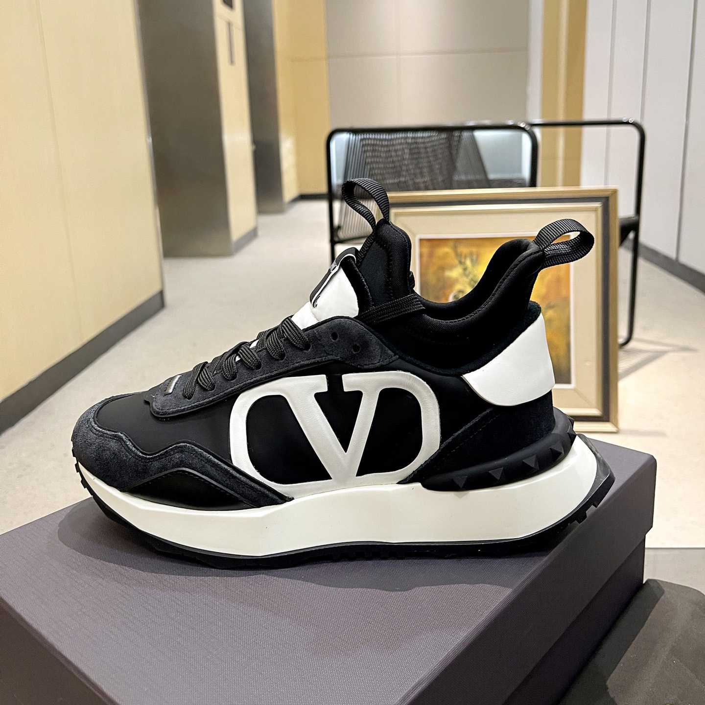 Valenti Netrunner Fabric And Suede Sneaker - PerfectKickZ