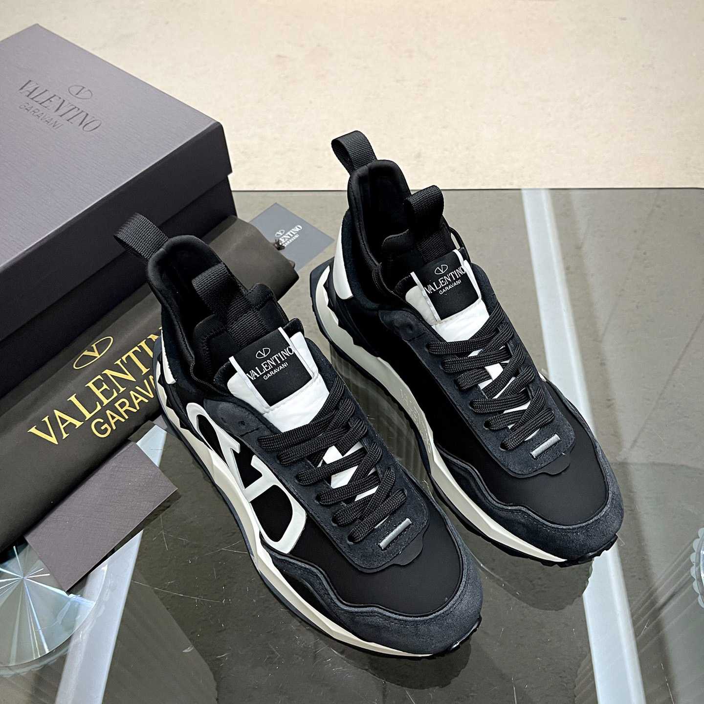 Valenti Netrunner Fabric And Suede Sneaker - PerfectKickZ