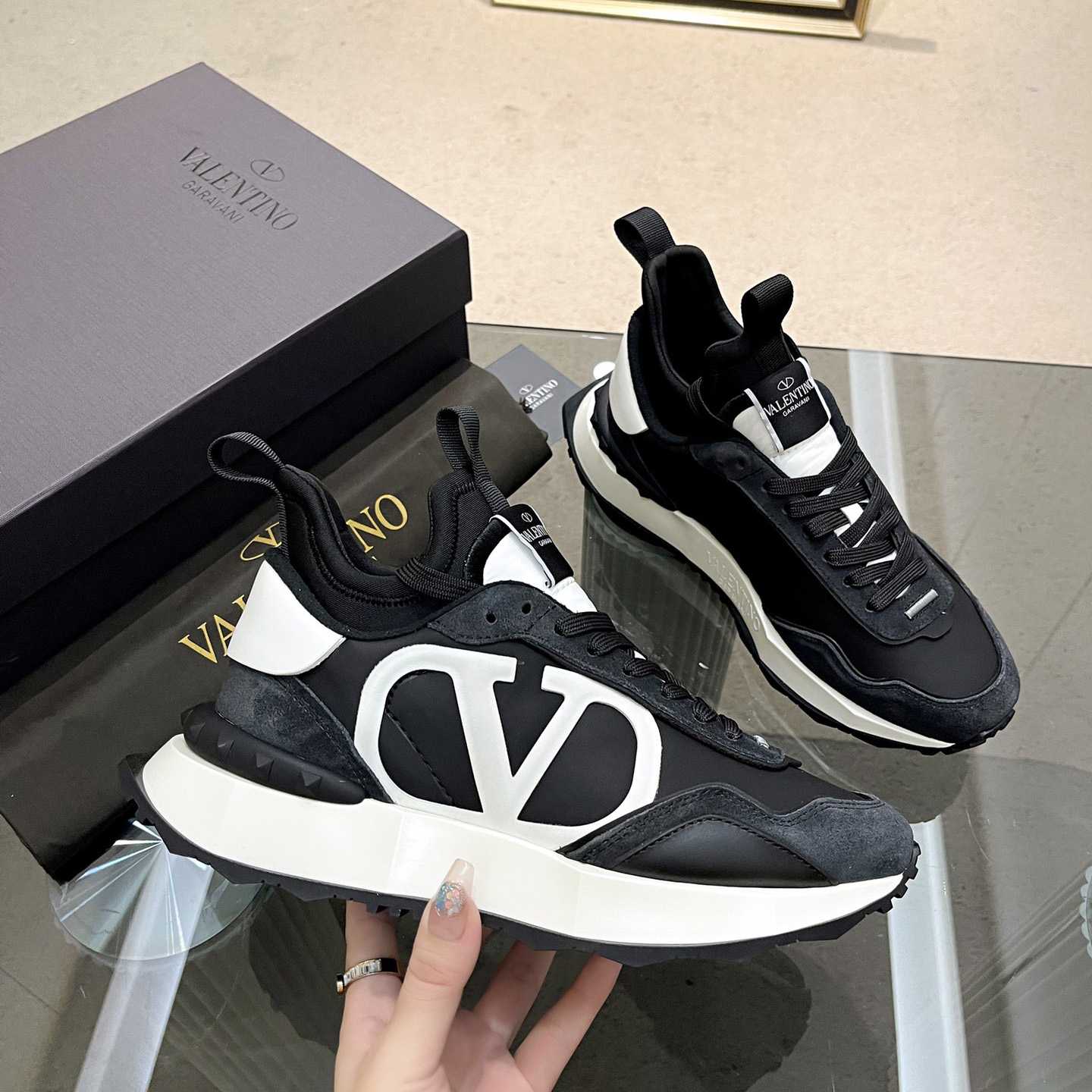 Valenti Netrunner Fabric And Suede Sneaker - PerfectKickZ