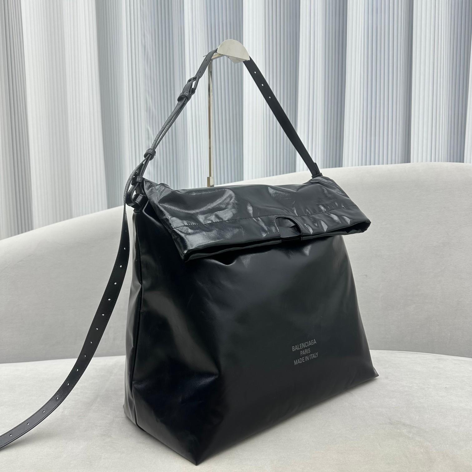 Balenciaga Trash Bag Large Pouch In Black(37-40-52cm) - PerfectKickZ