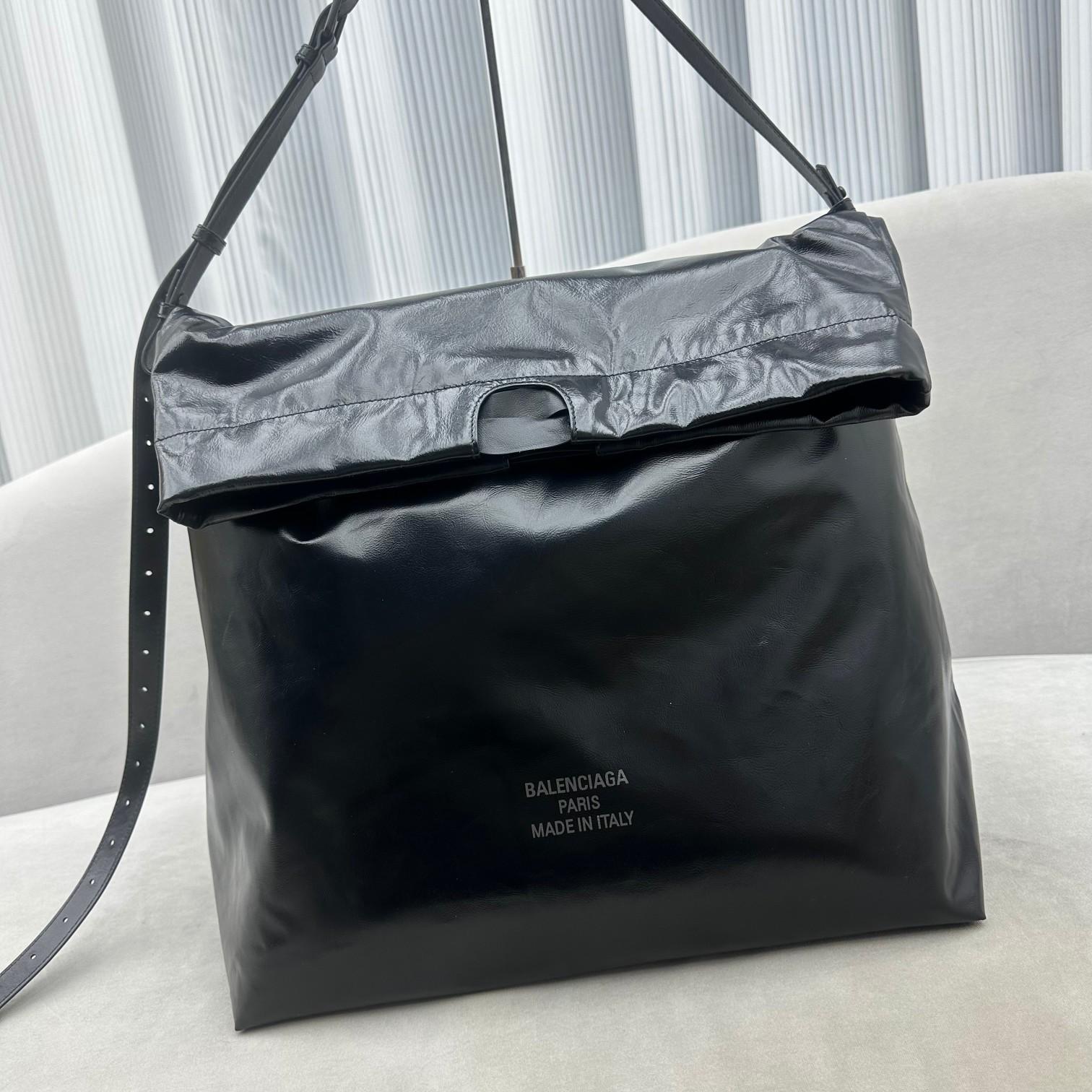 Balenciaga Trash Bag Large Pouch In Black(37-40-52cm) - PerfectKickZ