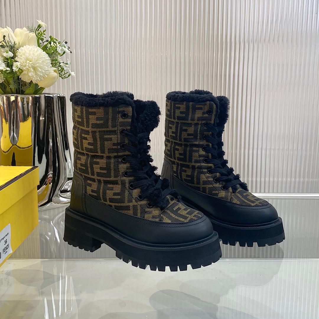 Fendi Signature Biker Boots - PerfectKickZ