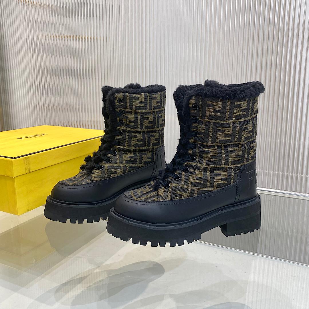 Fendi Signature Biker Boots - PerfectKickZ