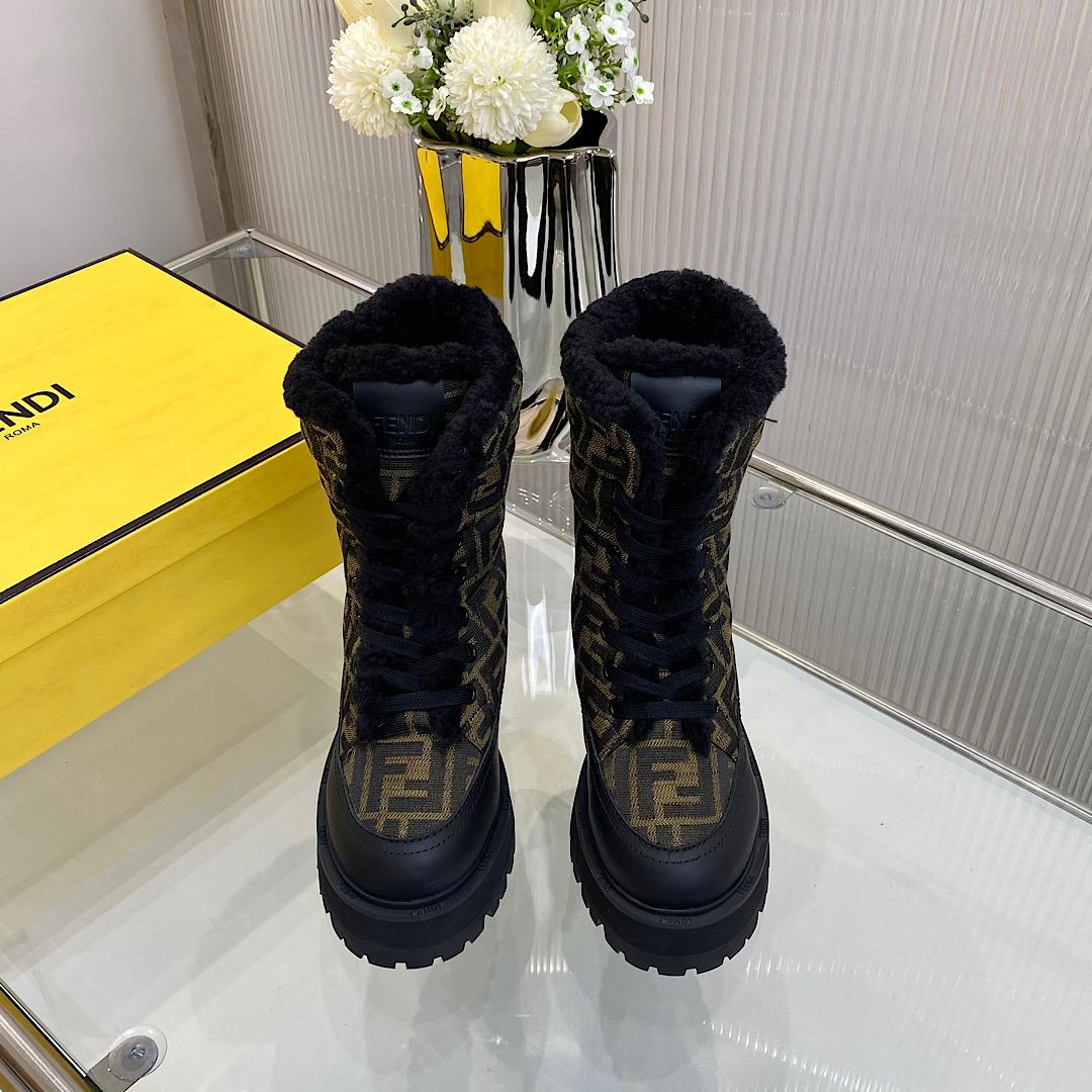 Fendi Signature Biker Boots - PerfectKickZ